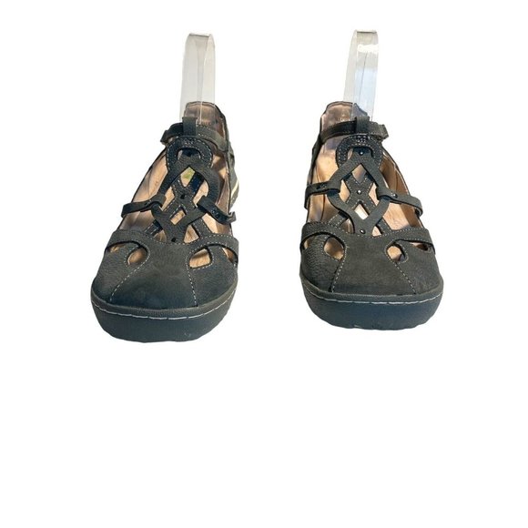 Jambu Shoes Women 10 M “Spain” Gray Leather Walking Mary Jane Comfort WJ17SAN19 - Picture 3 of 11